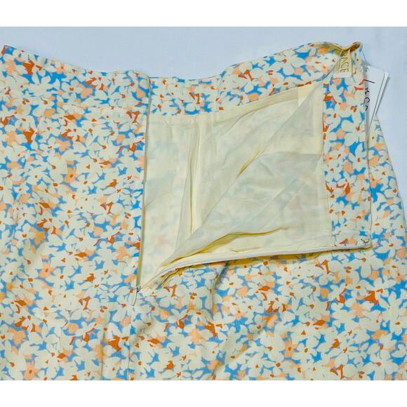 L Space Heat Wave Skirt Women Medium Floral Maxi Cream Viscose New with Tags - Picture 11 of 13